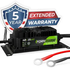 Form 199284395619 48 Volt Golf Cart Battery Charger For Icon Carts - 48v 15 Amp Lithi