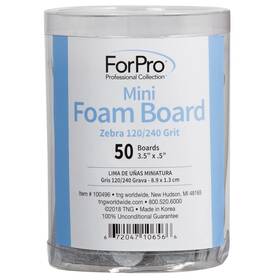 Forpro Professional Collection 100496 Mini Foam Board Double-sided Nail File 120/240 Grit 3.5 Inch L X .5&