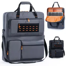 Am429generatoebag-grey Frecolsh Travel Carrying Case Compatible With Jackery Solarsaga 100w 100x 200