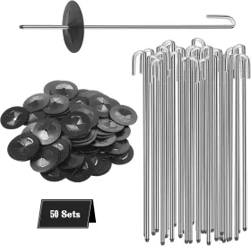 Futrpow 726084056473 Solar Panel Bird Guard Fastener 50 Sets Critter Clips For Attaching Wire