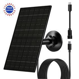 Futurezen Futurezen-6w-bk 6w Solar Panel 5v Usb C Charger Compatible Rechargeable