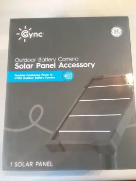 93129830 Ge Cync Outdoor Battery Camera Solar Panel Accessory