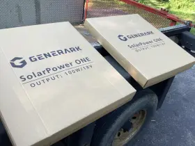 Ga-sp-100 Generark New Solarpower Two 100w 18v Solar Panels