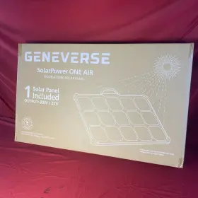 Gv-80a Geneverse Solarpower One Air Double Sided Solar Panel - 80w/22v New