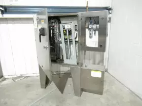 1489-aahh3 Genico Inox Stainless Steel Electrical Control Panel Enclosure 52l X 10w 60h Used