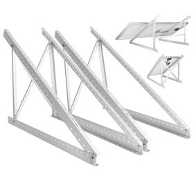 Genorth 45spmb 45 In Solar Panel Mount Brackets Set For 100-400w Panels Foldable Tilt Legs