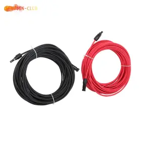 Icc2785479 Genrics Heavy Duty 20m 4mm Solar Extension Cable With M4 Plugs For Panels / Batteries