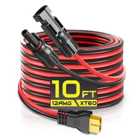 Xt60 Gibbab 762849023861 Solar Connector To Charge Extension Cable 12awg 10ft Adapter