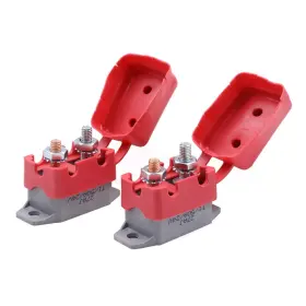 Cbat3627-50 Gloaso 12v - 28v Dc Auto Reset T1 Stud Circuit Breaker With Cover For Automotive Boa