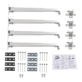 Globalmart-top Gt8185632 2 Set Universal Adjustable Solar Panel Bracket Heavy Duty Mount Rack For Camper