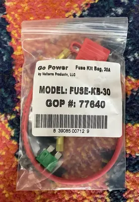 Fuse-kb-30 Go Power 77640 Solar Panel Fuse Kit 30