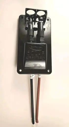 Gp-cep-1 Go Power Cable Entry Plate With Red And Black 10 Inch Mc4 Cables