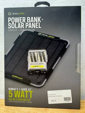 Goal Zero 23247 - Guide 10 With Nomad 5 Kit Power Bank Solar Panel #23247