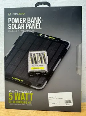23247 Goal Zero - Guide 10 With Nomad 5 Kit Power Bank Solar Panel #23247