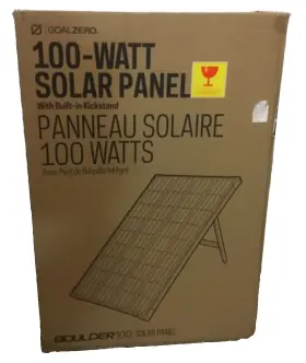 32407 Goal Zero Boulder 100 Watt Monocrystalline Solar Panel
