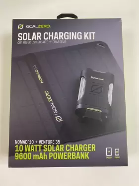 41060 Goal Zero Power Bank Solar Panel Nomad 10 Venture 35 Watt Charging