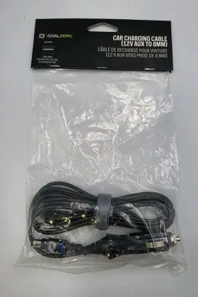 Goal Zero 847974009758 12v Car Charging Cable 8mm For Yeti Pro - 300 500 700 4000