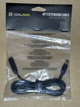 98028 Goal Zero New 6 Foot Extension Cable For Solar Panels