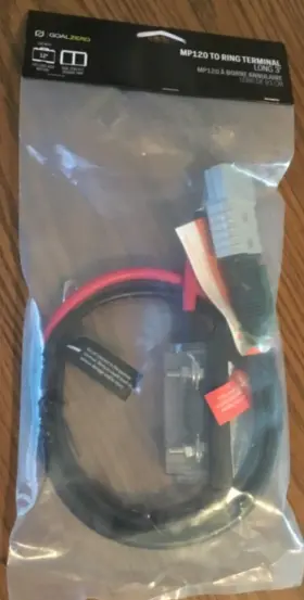 98108 Goal Zero Mp 120 To Ring Terminal 3ft #