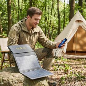 Gokkcl Qm-21-000 Quality Portable Usb Etfe Solar Panel Folding Power Bank Outdoor Camping Hiking