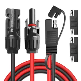 Goupchn 445011412474 Solar Panel Connectors To Sae Adapter Cable 10awg Pv Extens