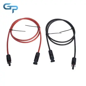 Gre91280 Greatparts New 1 Pair 5ft Black Red 12 Awg Solar Panel Extension Cable Wire Connector