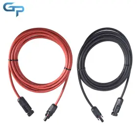 Gre91290 Greatparts 15 Ft Black Red 12awg 1 Pair Solar Panel Extension Cable Wire Connector