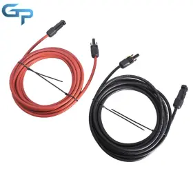 Gre91300 Greatparts 25 Feet 1 Pair Black Red Extension Cable Wire Connector Solar Panel 12awg