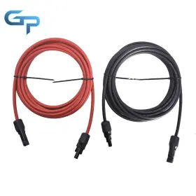 Gre91325 Greatparts New 1 Pair 15ft Solar Panel Extension Cable Wire Connector Black Red 10 Awg