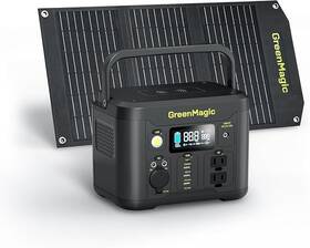 Greenmagic 860011277590 Brand New Portable Power Station 330w 300w With 60w Foldable Solar Panel