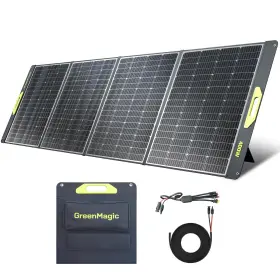 Gm400b Greenmagic Portable 400 Watt Solar Panel 39v Foldable Durable Compat