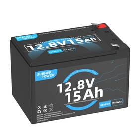 Grenerpower 12v15ah 12v 15ah Lithium Lifepo4 Battery 192wh 20a Bms Deep Cycle Batt