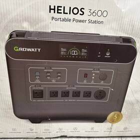 Growatt 975609722353 Helios 3600 Portable Power Station - Output 3600w New