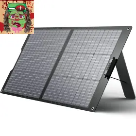 Sp100w01-us2 Growatt 100w Portable Solar Panel For Power Station 24v Foldable Charger