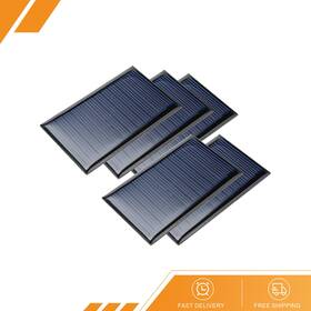 Gryfton 680811069771 5 Pcs 6v 60ma Poly Mini Solar Cell Panel Module Diy 72mm X 45mm