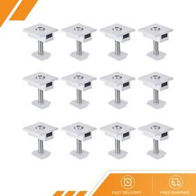Gryfton 686130901723 12 Pcs Solar Panel Middle Clamp 35mm Aluminium Mount Mid Clip