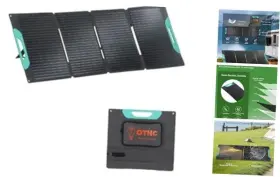 Hj100-1 Guangdong Hongji New Eneragy Co.ltd 100w Portable Solar Panel 20v Monocrystalline Foldable Charger With Usb-a