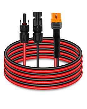 Guziko Stynljx09 12awg 25ft Solar Charging Cable Xt60i Connecting Harness For Portable