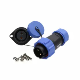 Sp21 Hangton 299390880476 2 Pin Waterproof Aviation Circular Connector 30a 12/24v Power Ac Dc Outd