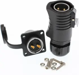 Lp20 Hangton Connect 726084482555 2 Pin Male Cable Plug Female Panel Socket For Rv Solar Furrion Sola