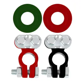 7039 Haobo Battery Terminal Set With Anti-corrosion Washers Positive Negative T