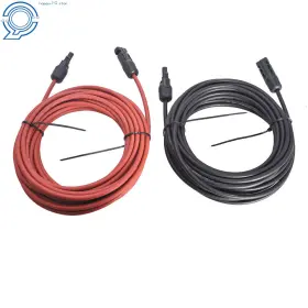 Hp54783 Happy19star 1 Pair 30 Ft Black Red 12awg Solar Panel Extension Cable Wire Connector