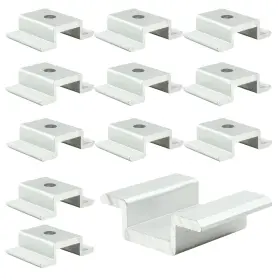 Zq240919-402 Harskiyer 12 Pack Solar Panel Mid Clamp 1.06 Inch Aluminum Mounting Bracket For Pv Sy