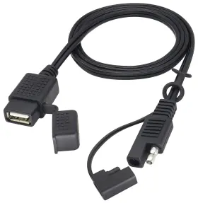 Hf-saeu-0006 Hcfeng 18awg Sae To Usb Cable To2.1a Waterproof Port Power Socket Connector