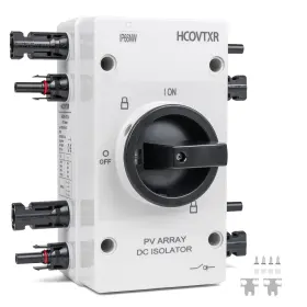 Hdis-4 Hcovtxr 32a 1000vdc Solar Disconnect Switch 4 Pole Ip66 Waterproof Isolator Switchttt