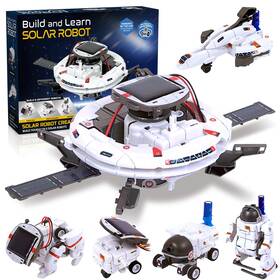 Hechify B0czjnh716 6-in-1 Solar Robot Building Kit For Boys 8-13 Educational Stem Toy Gift