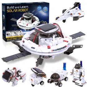 B0czjnh716 Hechify 6-in-1 Solar Robot Building Kit For Boys 8-13 Educational Stem Toy Gift