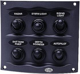 Hella B000n9ho2k H73070041 Gray 2-row 6-way Compact Switch Panel 2.17 Inch D X 4.21 W