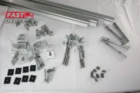 Hendrick Renewable Energy Llc 445027812855 Solar Panel Mounting Kit To Mount For 10 Panels With Clamps L-brackets &