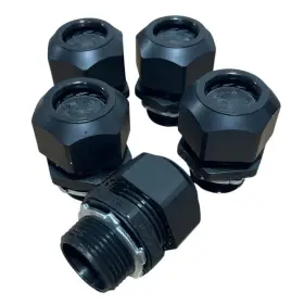 09e6db69-8610-4 Heyco 5 New Open Box 1 Inch Black Plastic Npt Hole Solar Panel Mastheads